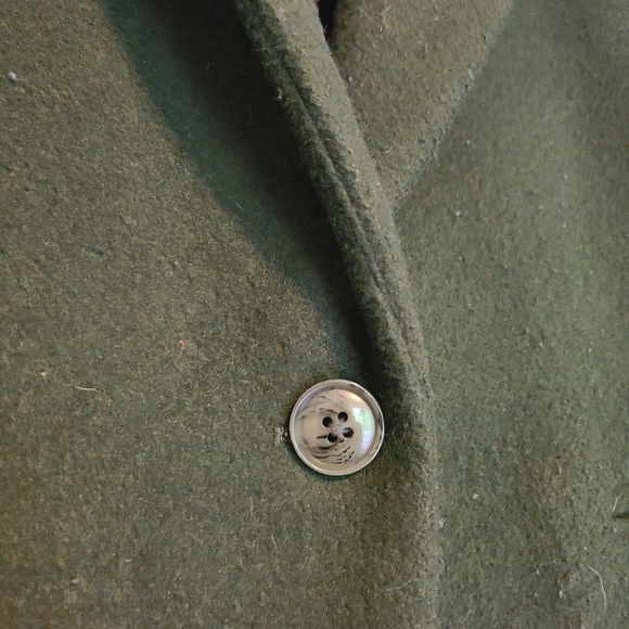 Forest Green Mid Season Top Coat - Picture 3 of 7